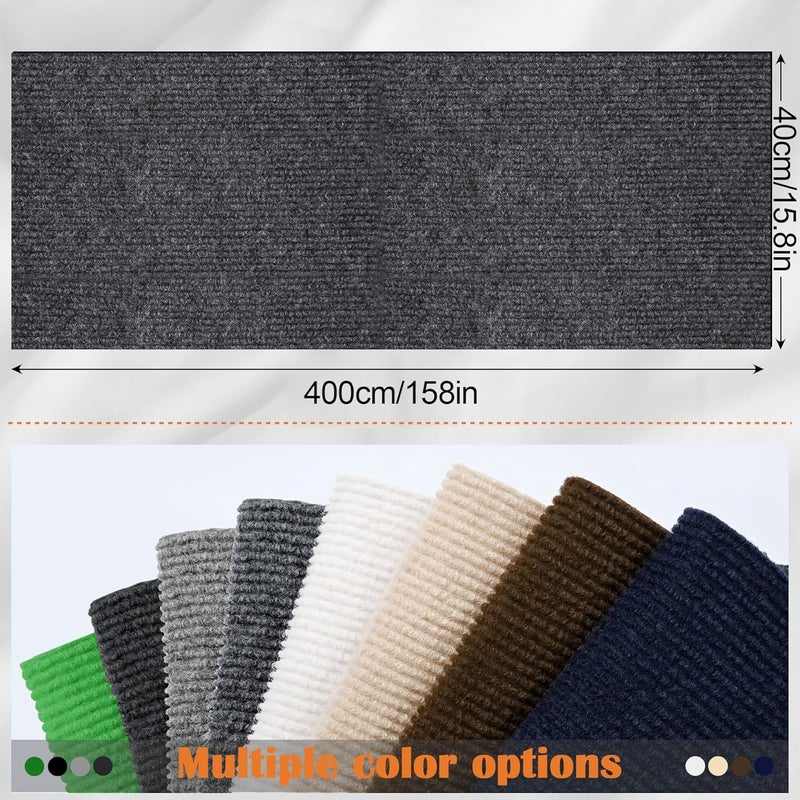 Inchoco Cat Scratch Furniture Protector - 158" x 15.8" Trimmable Self-Adhesive Cats Claws Scratch Pads, DIY Cat Climbing Couch Protector for Scratch Post Cat Tree Replacement Indoor (Dark Gray) - Image 2